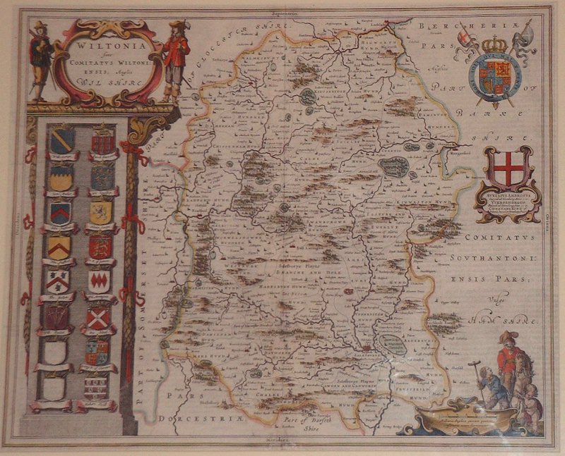 Map of Wiltshire - Blaeu